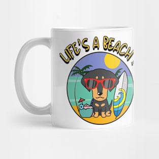 Life's a beach Dachshund Mug